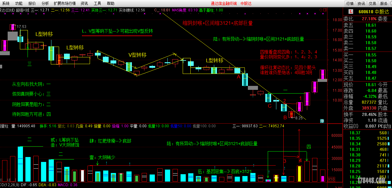 四维看盘试--》图解猛牛中毅达 - 牛股预报 - 股